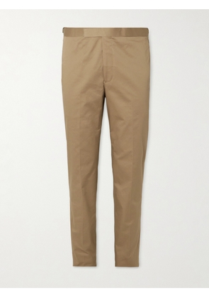 Richard James - Straight-Leg Cotton-Blend Twill Trousers - Men - Brown - UK/US 30