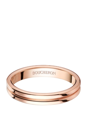 Boucheron Rose Gold Quatre Godron Wedding Band