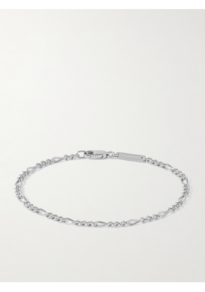 Tom Wood - Bo Slim Recycled Rhodium-Plated Chain Bracelet - Men - Silver - S