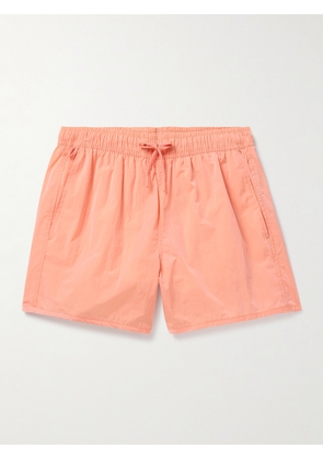 CDLP - Straight-Leg Mid-Length Swim Shorts - Men - Orange - S