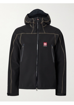 66 North - Vatnajökull Logo-Embroidered Polartec® Power Shield® Pro Hooded Jacket - Men - Black - S