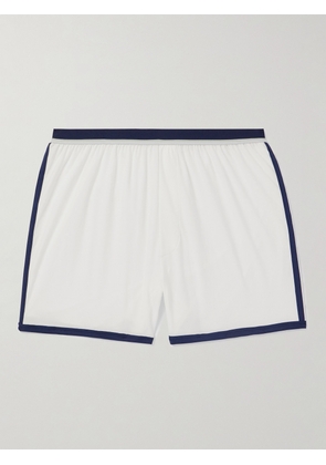 Hanro - Pierre Stretch-Cotton and TENCEL™ Modal-Blend Boxer Shorts - Men - White - S