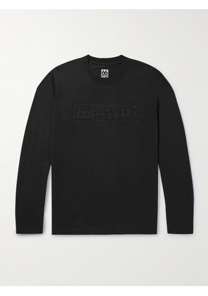 66 North - Blær Logo-Embossed Organic Cotton-Blend Tech-Jersey T-Shirt - Men - Black - XS
