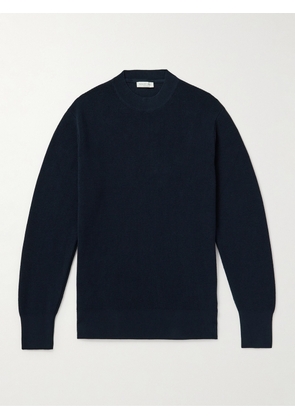 Richard James - Waffle-Knit Organic Cotton Sweater - Men - Blue - S