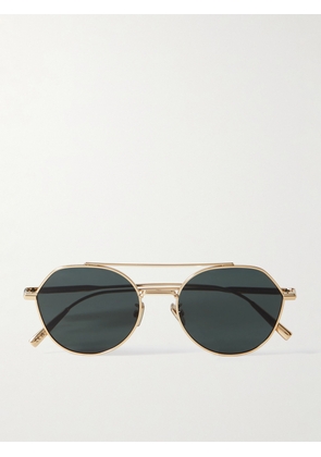 Dior Eyewear - DiorBlackSuit R6U Aviator-Style Gold-Tone Sunglasses - Men - Gold