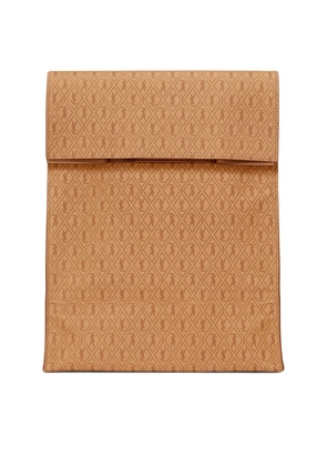 Saint Laurent Medium Leather Paper Bag Pouch