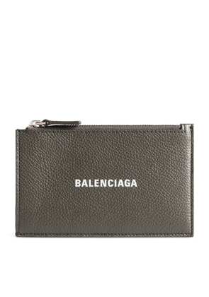 Balenciaga Leather Zip-Up Card Holder