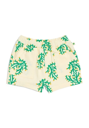 The Bonnie Mob Coral Print Simple Shorts (6-24 Months)