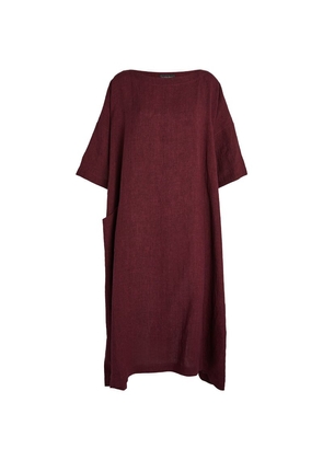 Eskandar Linen T-Shirt Midi Dress