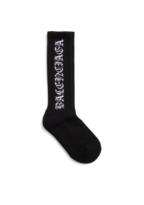 Balenciaga Gothic Logo Socks