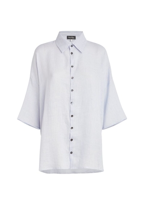 Eskandar Linen Dropped-Shoulder Shirt