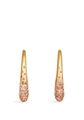 Nada Ghazal Yellow Gold And Pink Sapphire My Muse Urban Earrings