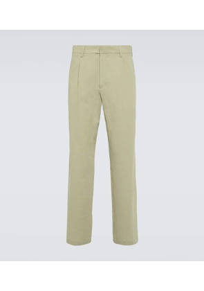 Auralee Cotton and silk straight pants
