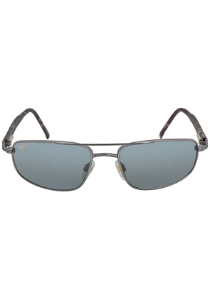 Maui Jim Kahuna Polarized Grey-Black Pilot Mens Sunglasses 162-02 59