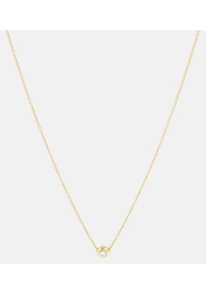Melissa Kaye Audrey Small 18k gold necklace with diamond