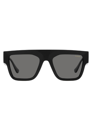 Versace Dark Grey Rectangular Mens Sunglasses VE4430U GB1/81 53
