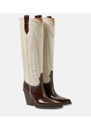 Paris Texas El Dorado leather cowboy boots