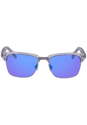 Maui Jim Kawika Blue Hawaii Square Unisex Sunglasses B257-05CR 54