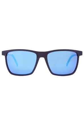 Maui Jim One Way Blue Hawaii Rectangular Mens Sunglasses B875-03 55