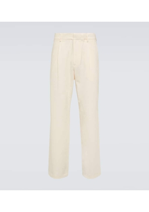 Auralee Cotton and silk straight pants