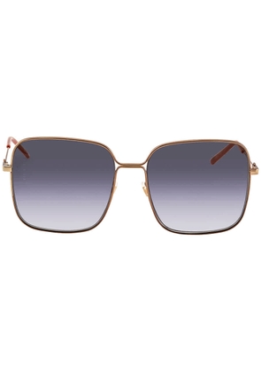 Gucci Blue Gradient Square Ladies Sunglasses GG0443S 001 60