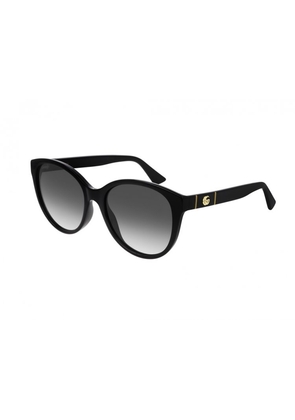 Gucci Grey Gradient Round Ladies Sunglasses GG0631S 001 56