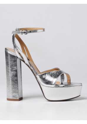 Heeled Sandals PATRIZIA PEPE Woman colour Silver