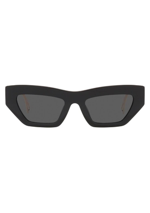 Versace Dark Grey Irregular Ladies Sunglasses VE4432U GB1/87 53