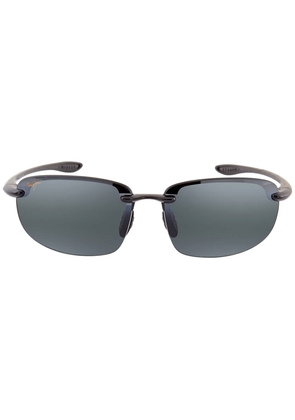 Maui Jim Grey Rectangular Mens Sunglasses 407n-02