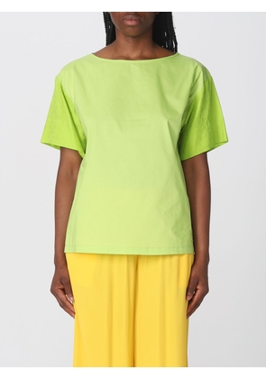 T-Shirt SEMICOUTURE Woman colour Green