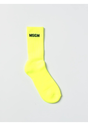 Socks MSGM Men colour Yellow