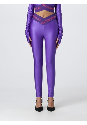 Trousers VERSACE JEANS COUTURE Woman colour Lilac