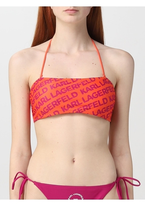 Swimsuit KARL LAGERFELD Woman colour Orange