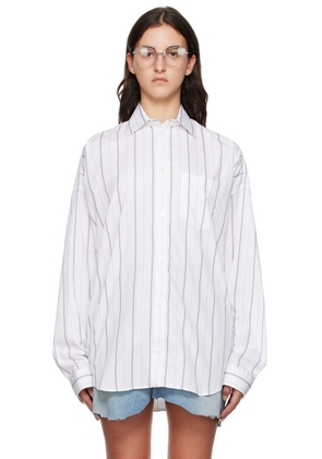 Balenciaga White Striped Shirt