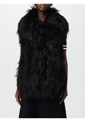 Fur Coats KARL LAGERFELD Woman colour Black