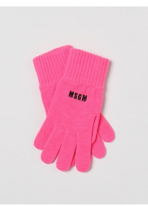 Gloves MSGM Men colour Fuchsia