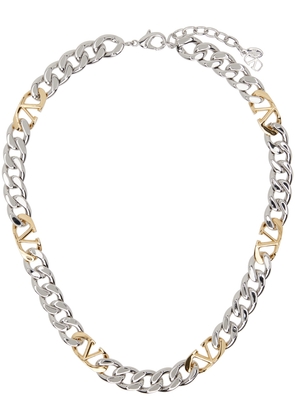 Valentino Garavani Silver VLogo Chain Necklace