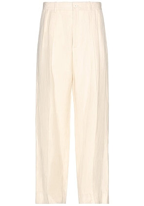 The Row Carl Pant in Ivory - Ivory. Size 32 (also in ).