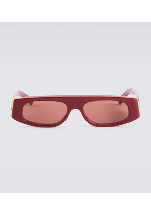 Gucci Logo flat-top sunglasses