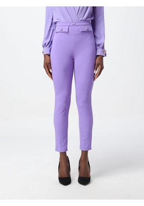 Trousers ELISABETTA FRANCHI Woman colour Violet
