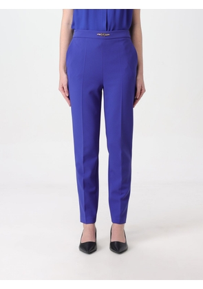 Trousers ELISABETTA FRANCHI Woman colour Blue