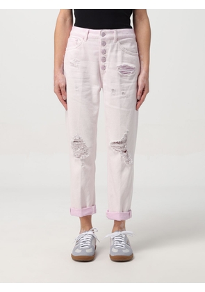 Trousers DONDUP Woman colour Pink