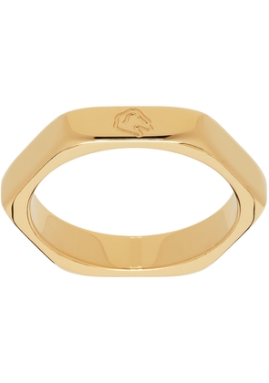 IN GOLD WE TRUST PARIS Gold Thin Nut Ring