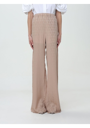 Trousers VALENTINO Woman colour Beige