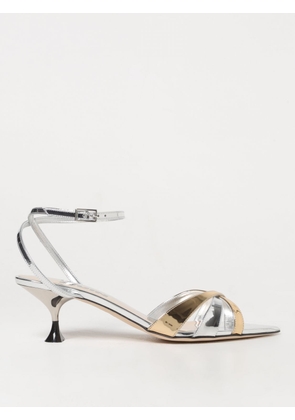 Heeled Sandals 3JUIN Woman colour Silver