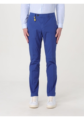 Trousers MANUEL RITZ Men colour Blue