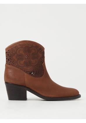 Flat Ankle Boots VIA ROMA 15 Woman colour Leather