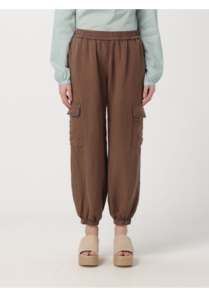 Trousers BAZAR DELUXE Woman colour Brown