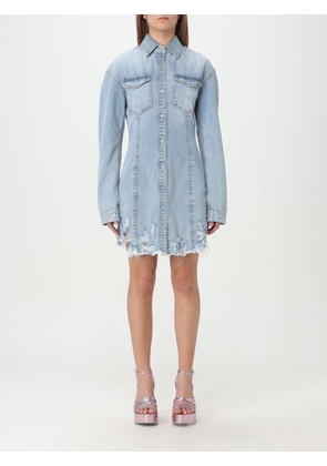 Dress 7 FOR ALL MANKIND Woman colour Denim