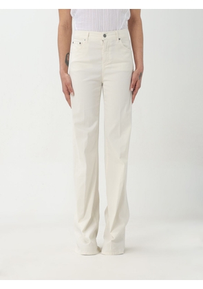 Trousers DONDUP Woman colour Yellow Cream
